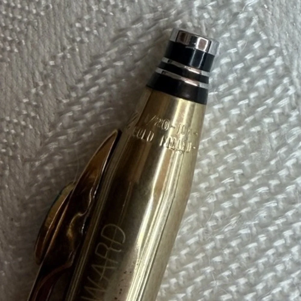 Quill Gold Filled Ballpoint Pen & Mechanical Pencil Set TEN YEARS OF SERVICE